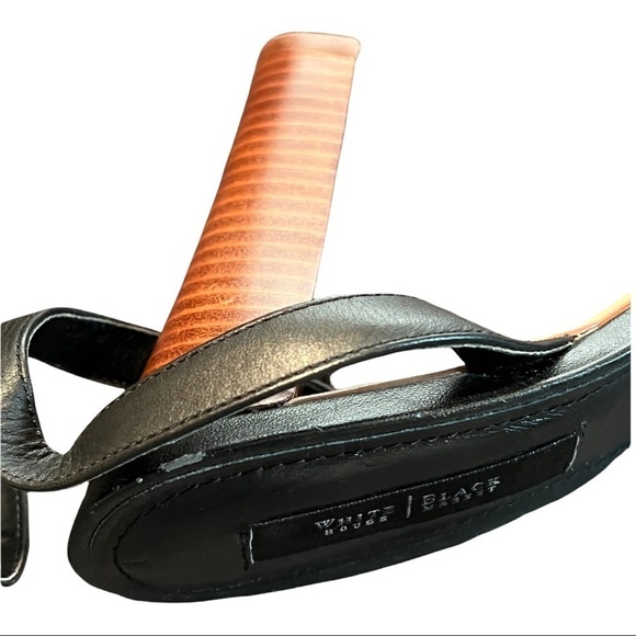 White House Black Market Celina 4.5”Heel Textured Open Toe Platform Sandal 9.5M - Picture 10 of 11